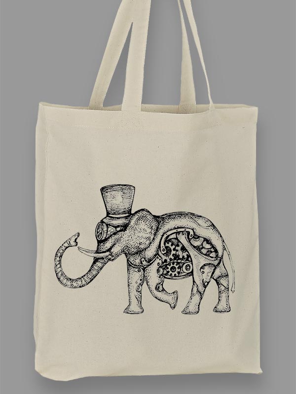 Elephant tote bag discount